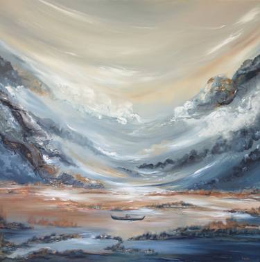Original Abstract Landscape Paintings by Liz Whaley
