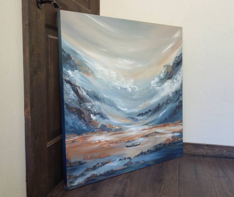 Original Abstract Landscape Painting by Liz Whaley