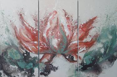 Original Abstract Botanic Paintings by Liz Whaley