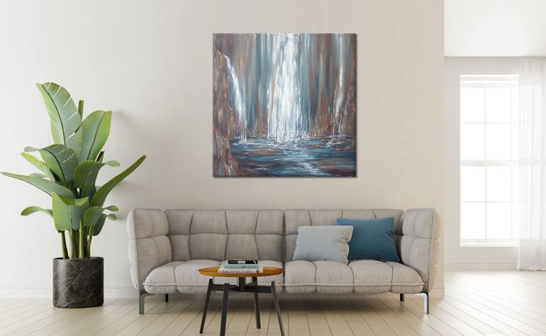 Original Abstract Water Painting by Liz Whaley