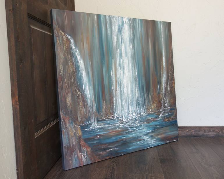 Original Abstract Water Painting by Liz Whaley