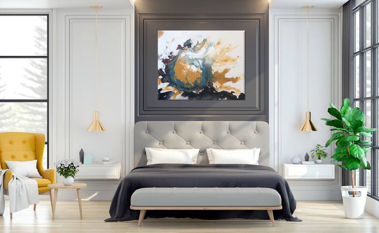 Original Abstract Expressionism Abstract Painting by Liz Whaley