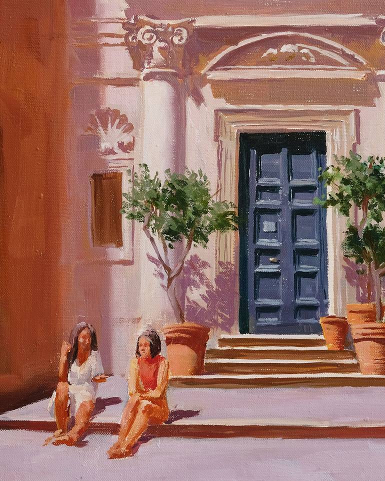 Original Figurative Travel Painting by Ksenya Shapkina