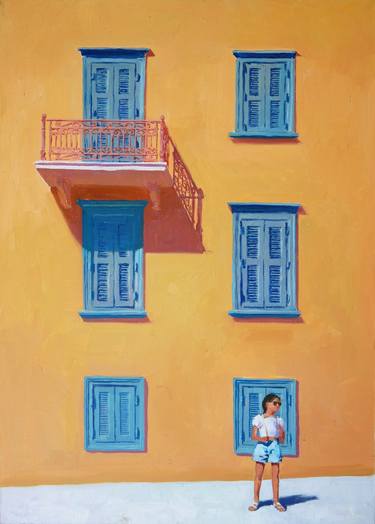 Original Figurative Travel Painting by Ksenya Shapkina