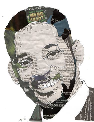 Original Pop Art Celebrity Collage by Oguchi Anyaele