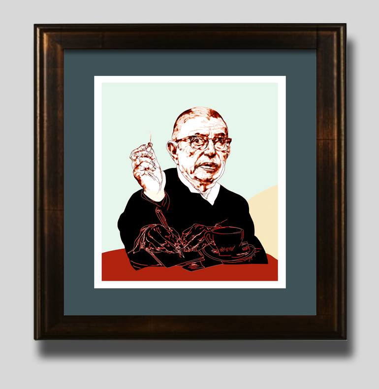 Original Expressionism People Printmaking by Eric Ezendam