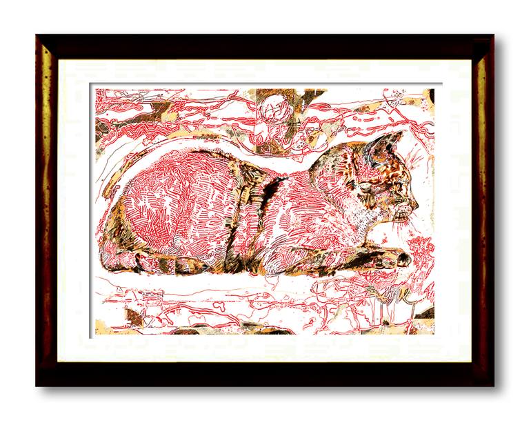 Original Expressionism Animal Printmaking by Eric Ezendam