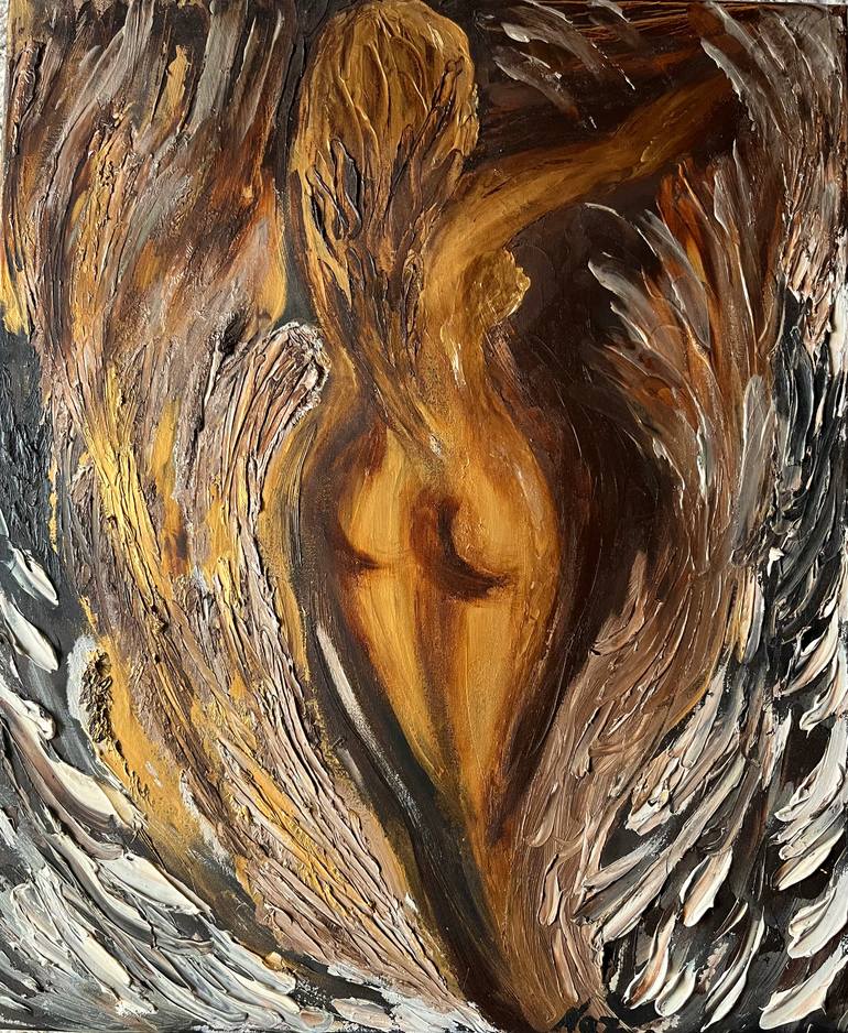 Original Modernism Abstract Painting by Nazkhanim Nezirbek