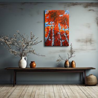 Original Abstract Landscape Paintings by Edit Voros