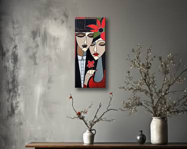 Original Abstract People Paintings by Edit Voros