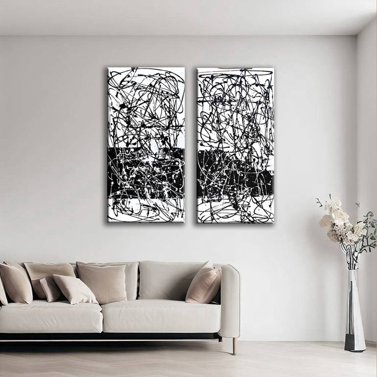 Original Abstract Painting by Edit Voros