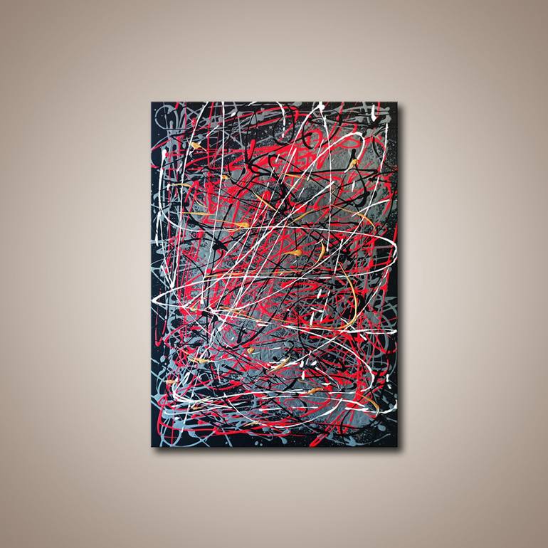 Original Contemporary Abstract Painting by Edit Voros
