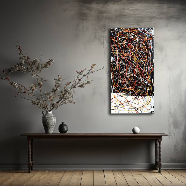 Original Abstract Painting by Edit Voros