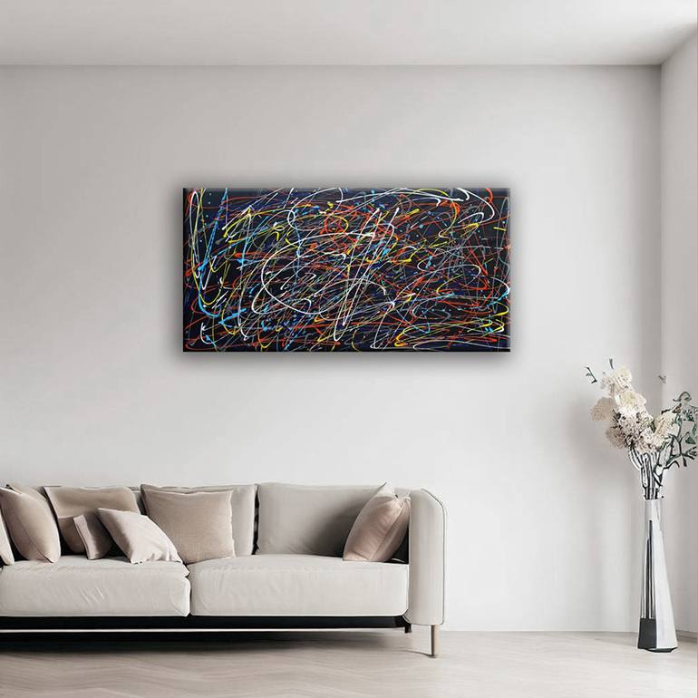 Original Abstract Painting by Edit Voros