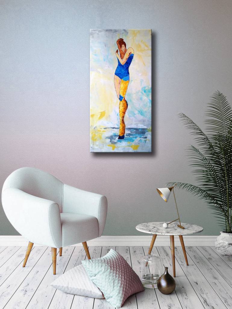 Original Figurative Abstract Painting by Edit Voros