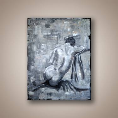 Original Abstract Nude Paintings by Edit Voros