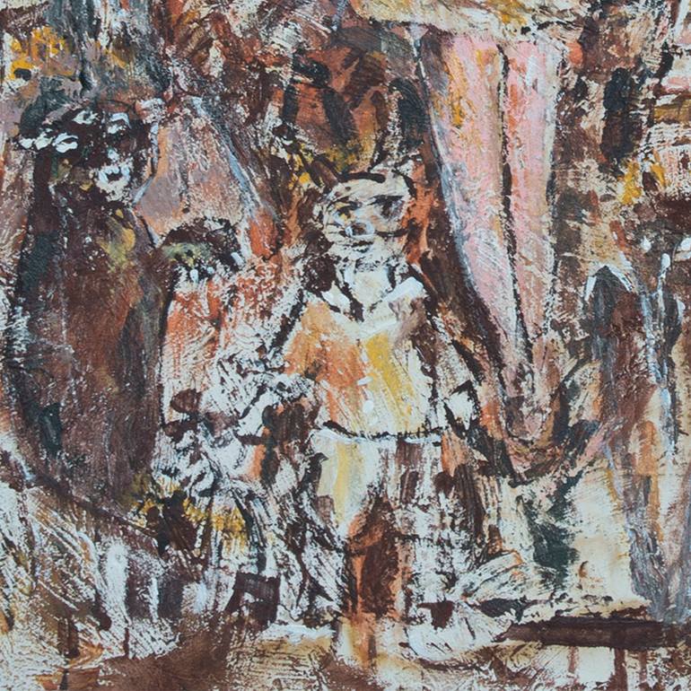 Original Abstract Expressionism Abstract Painting by David Cedeno