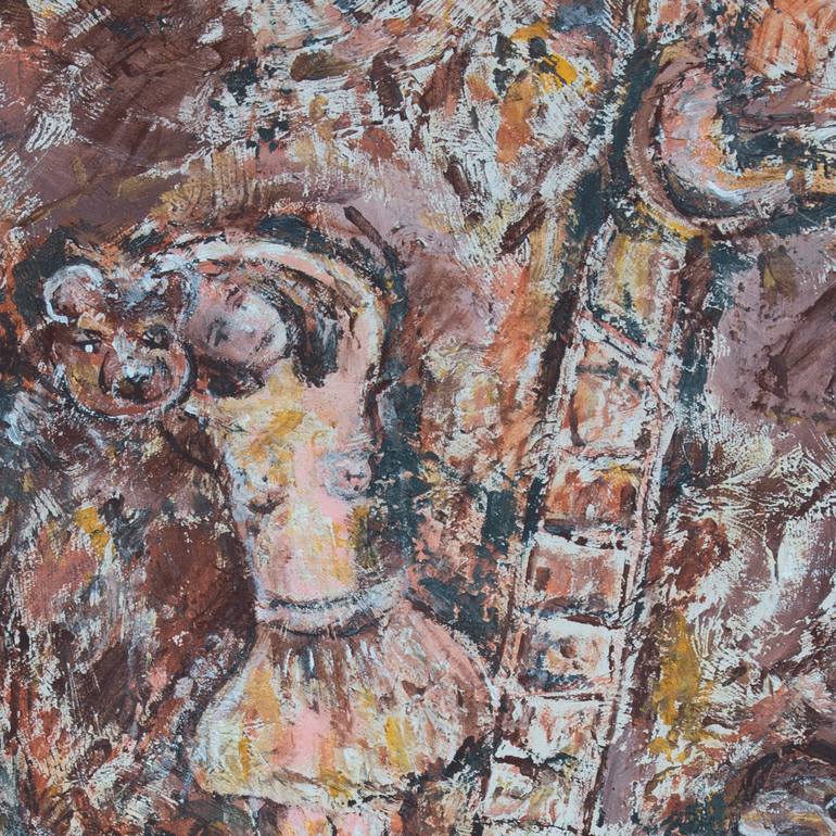 Original Abstract Expressionism Abstract Painting by David Cedeno