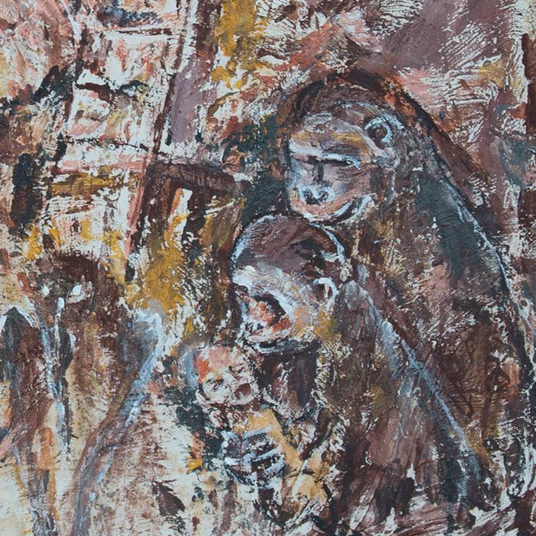 Original Abstract Expressionism Abstract Painting by David Cedeno