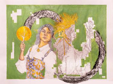 Print of Women Drawings by Polet Andrade