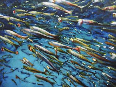 Original Impressionism Fish Paintings by Karen Frey