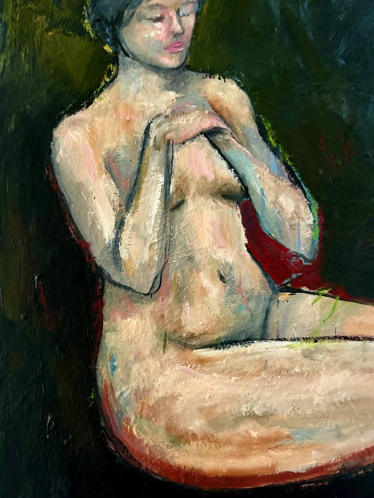 Original Contemporary Nude Painting by Mark Mckelvie