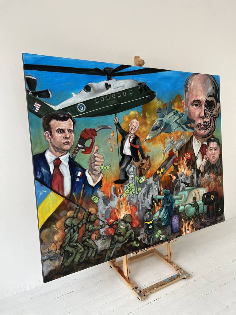 Original Politics Painting by Elina Sanda Zake