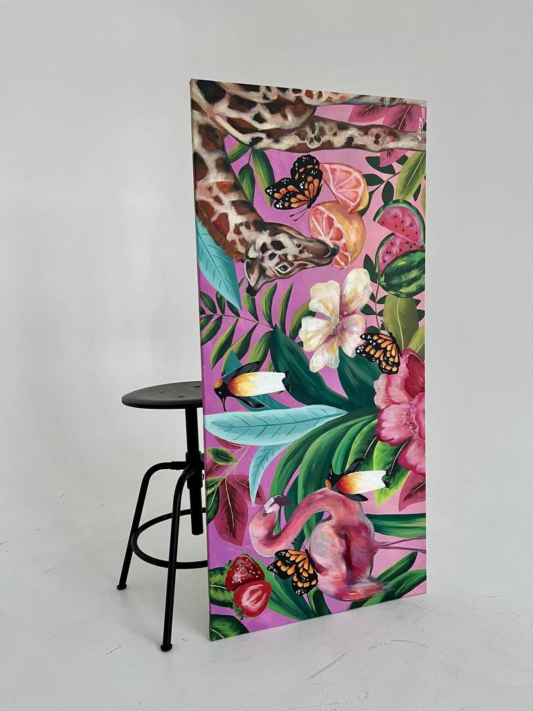 Original Floral Painting by Elina Sanda Zake