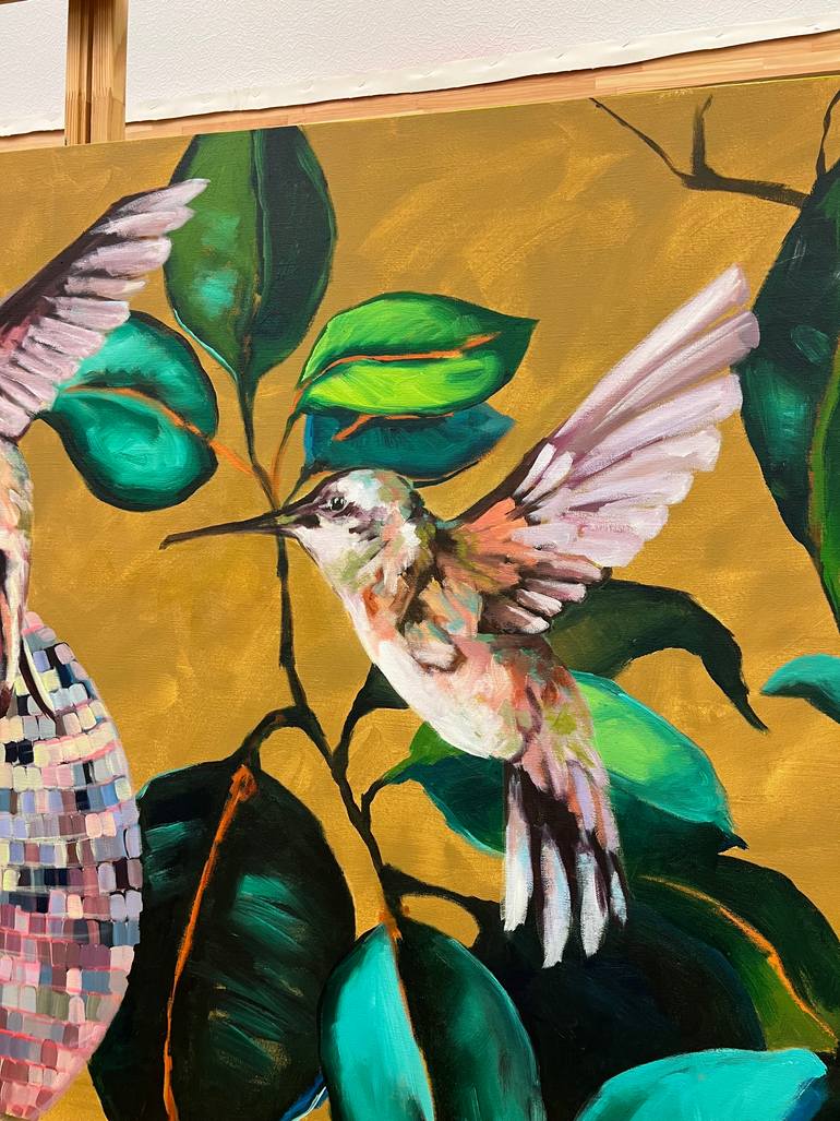 Original Abstract Expressionism Nature Painting by Elina Sanda Zake