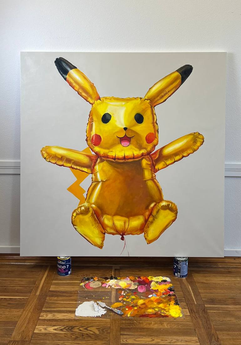 Original Contemporary Cartoon Painting by Elina Sanda Zake