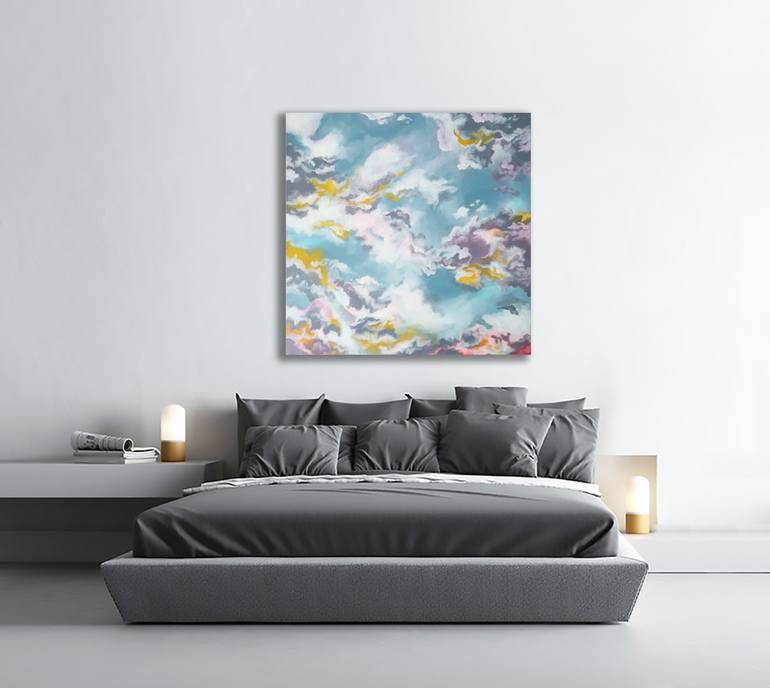 Original Abstract Landscape Painting by Elina Sanda Zake