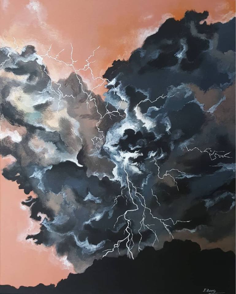 SILENCE BEFORE THE STORM Painting By Elina Sanda Zake | Saatchi Art