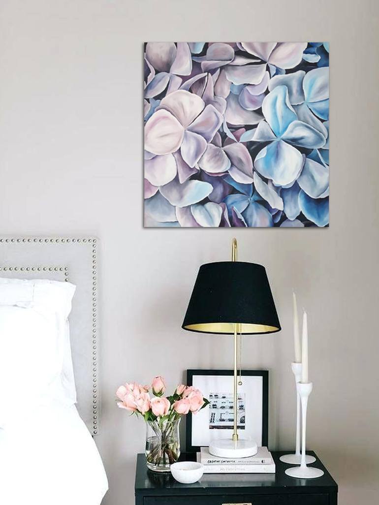 Original Conceptual Floral Painting by Elina Sanda Zake