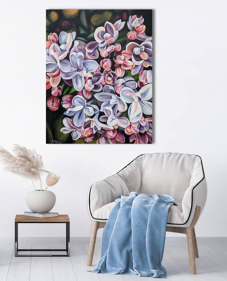 Original Floral Painting by Elina Sanda Zake