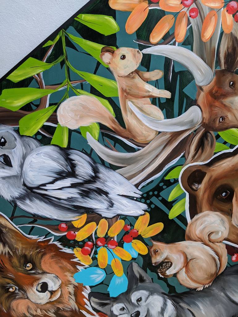 Original Animal Painting by Elina Sanda Zake