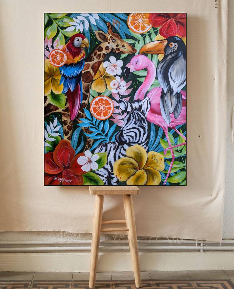 Original Animal Painting by Elina Sanda Zake