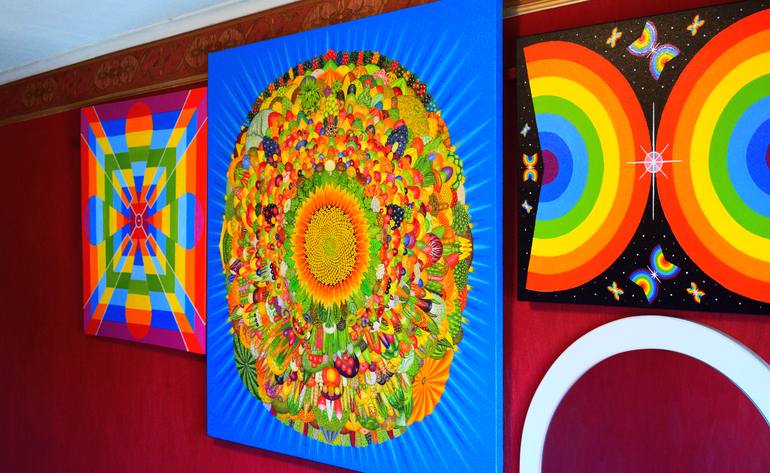 Original Symbolism Botanic Painting by Slava Shakhov