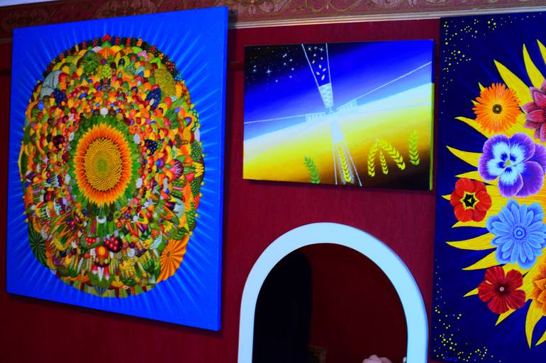 Original Symbolism Botanic Painting by Slava Shakhov