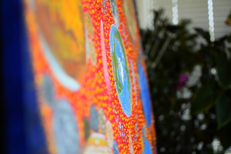 Original Symbolism Outer Space Painting by Slava Shakhov