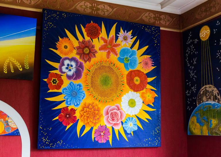 Original Symbolism Outer Space Painting by Slava Shakhov