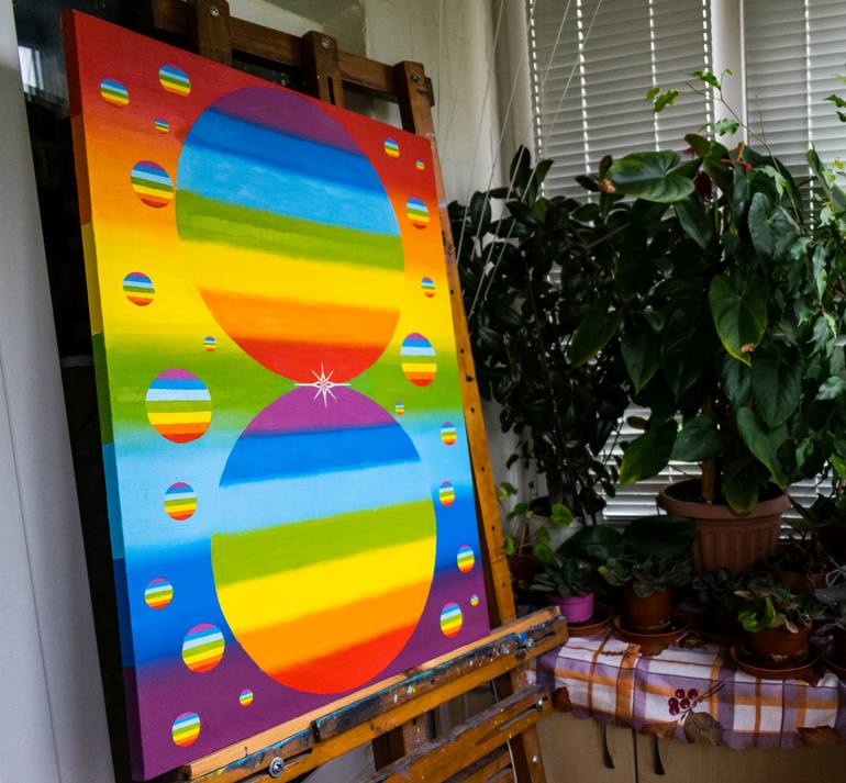 Original Symbolism Abstract Painting by Slava Shakhov
