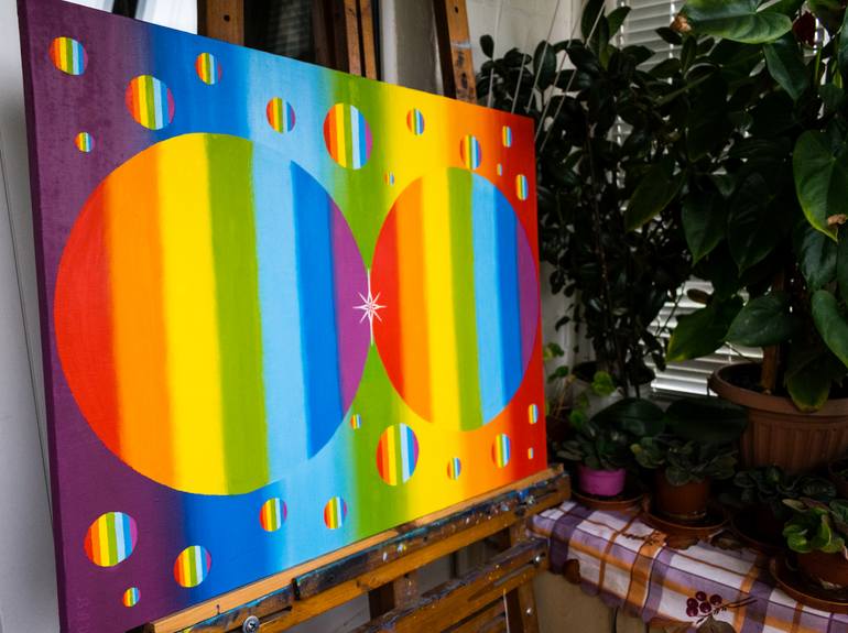 Original Symbolism Abstract Painting by Slava Shakhov