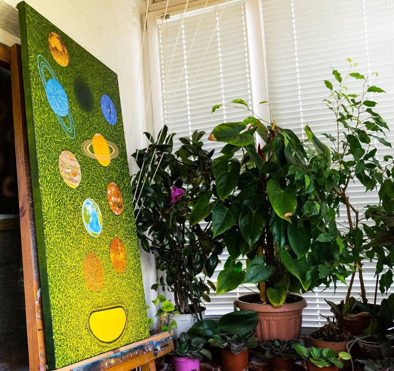 Original Abstract Sport Painting by Slava Shakhov