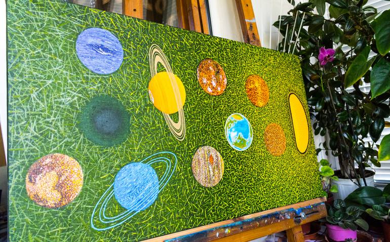 Original Abstract Sport Painting by Slava Shakhov