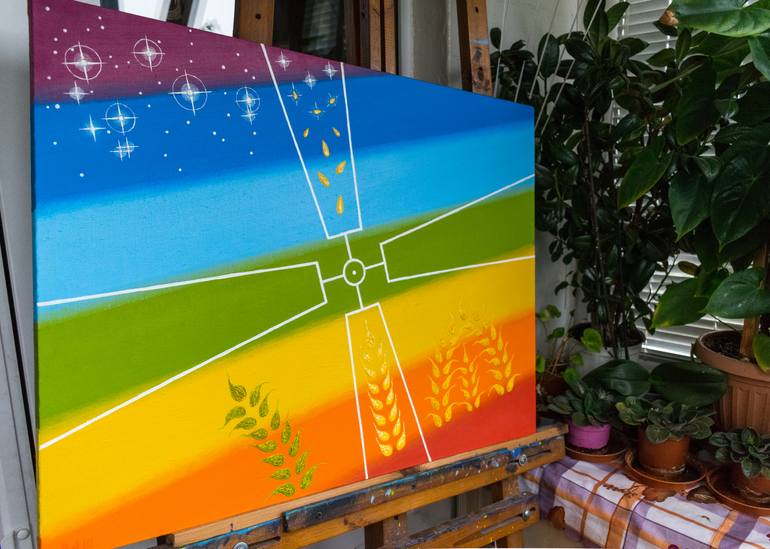 Original Symbolism Religion Painting by Slava Shakhov