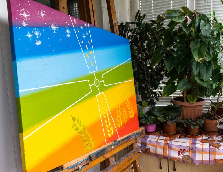 Original Symbolism Religion Painting by Slava Shakhov