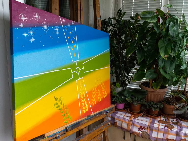 Original Symbolism Religion Painting by Slava Shakhov