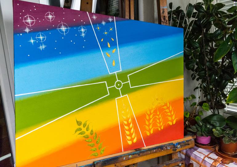 Original Symbolism Religion Painting by Slava Shakhov