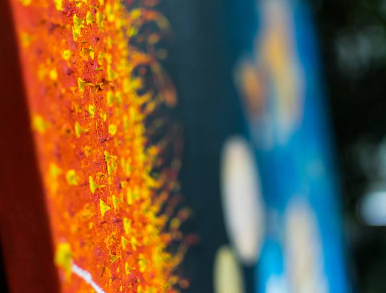 Original Abstract Outer Space Painting by Slava Shakhov