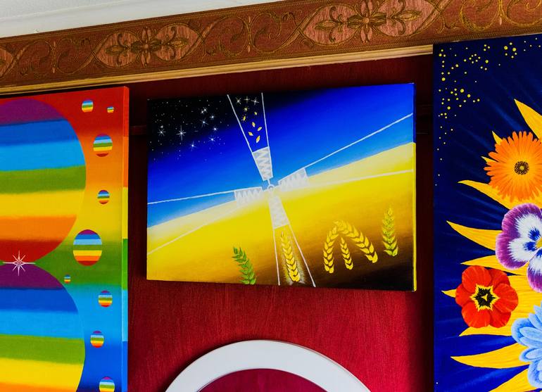 Original Abstract Time Painting by Slava Shakhov